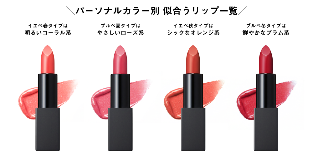 パーソナルカラー別リップ