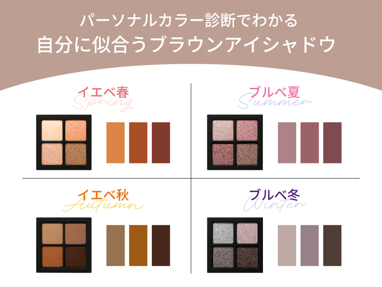 パーソナルカラー診断でわかる！似合うブラウンアイシャドウ