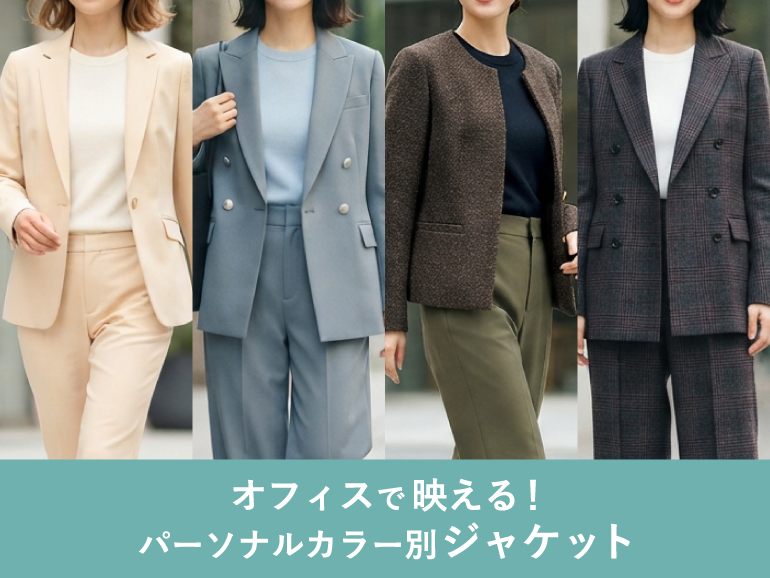 オフィスで映える！パーソナルカラー別ジャケット【2026秋冬】